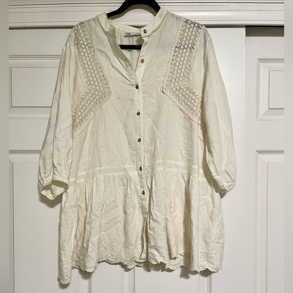 ZARA L TUNIC TOP